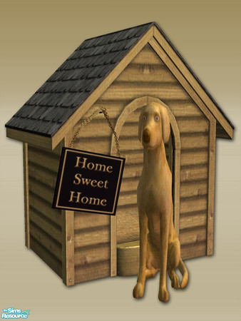 Sims 2 — Quaint Collectables - Dog House - Mesh by Shakeshaft — Part of a set of very small decorative collectables, set