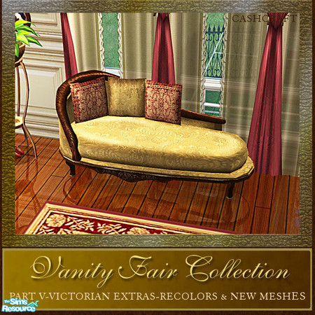 Sims 2 — Vanity Fair Extras - Chaise Recol by Cashcraft — Vanity Fair Extras, Part V of the Vanity Fair Collection