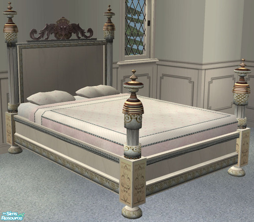 Sims 2 — KBs Whispers Bedroom Bed by brena31 —  As requested by keedyboo18, the bed from Vitasims\' Bellissimo bedroom in