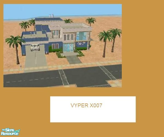 Sims 2 — Vyper X007 by daisylee — A modern house built to try out a few new, for me, building techniques. A modern