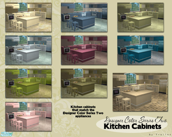 Sims 2 — Designer Series Two Kitchen Counters by froilan — Created to match Designer Series Two Appliance Recolors. Now