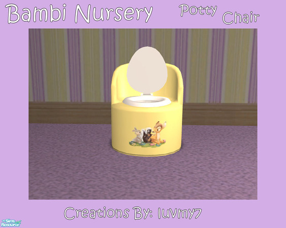 Sims 2 — Bambi Nursery -  Potty Chair by luvmy7 — A nice Potty Chair recolored to match my Bambi Nursery. Enjoy.