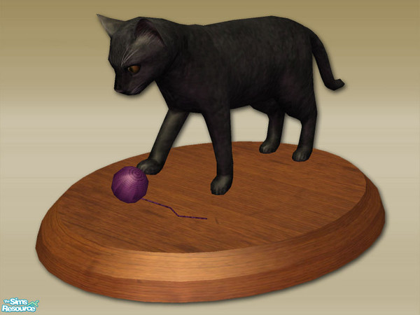 Sims 2 — Quaint Collectables - Playful Cat - Mesh by Shakeshaft — Part of a set of very small decorative collectables,