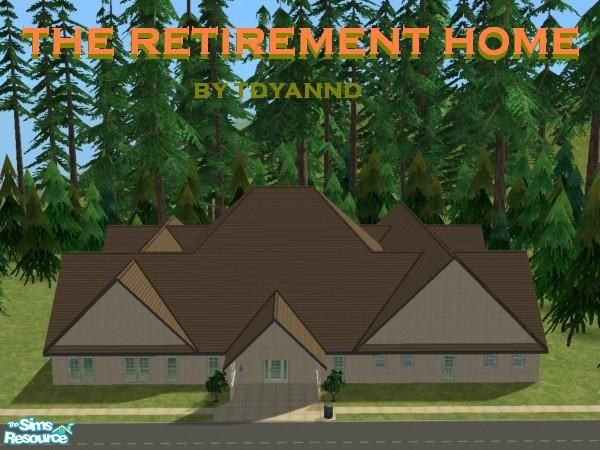 Sims 2 — The Retirement Home by tdyannd — Perfect for The Asylum Challenge, perfect for an old folks home, a college