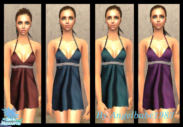 Sims 2 — Remi Set by Angelbabe1983 — Here is another dress set for your Female Adult Sims. It comes in 4 different