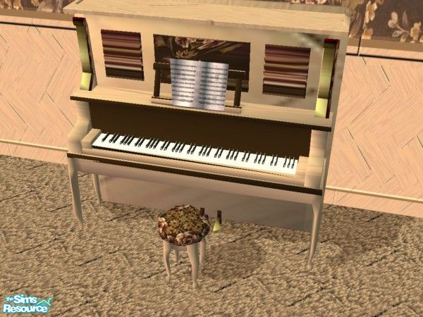 Sims 2 — Fancy Living Room - Copper Roses - piano by ead425 — 