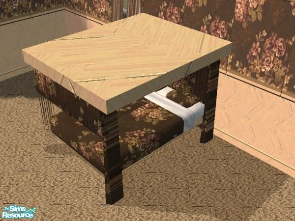 Sims 2 — Fancy Bedroom - Copper Roses - dbl bed by ead425 — 