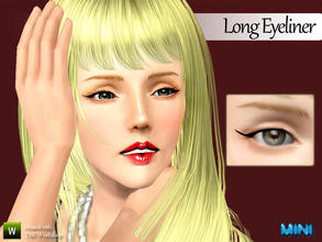 Sims 3 — Long Eyeliner by MINISZ — Very elegant for you. Hope you like.