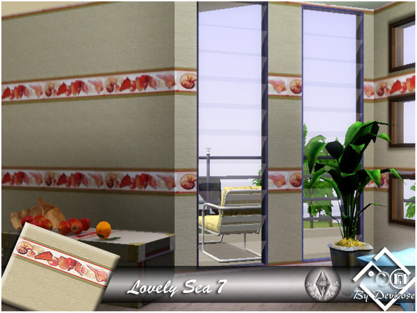 Sims 3 — Lovely Sea 7 by Devirose — Texture created by Devirose-No need expansion pack,base game compatible-Enjoy^^No