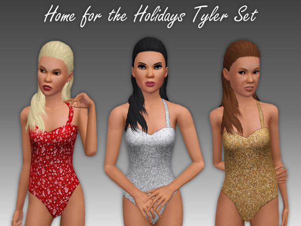 Sims 3 — HomeForTheHolidaysTylerSet by frisbud — This set contains Teen, Young Adult/Adult, and Elder versions of the