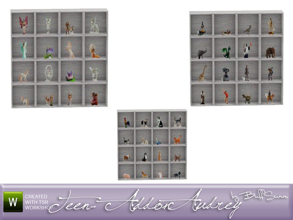 Sims 3 — Audrey Display Case by BuffSumm — Display case for the *Audrey Kids* set matching the *Audrey Series* Created by