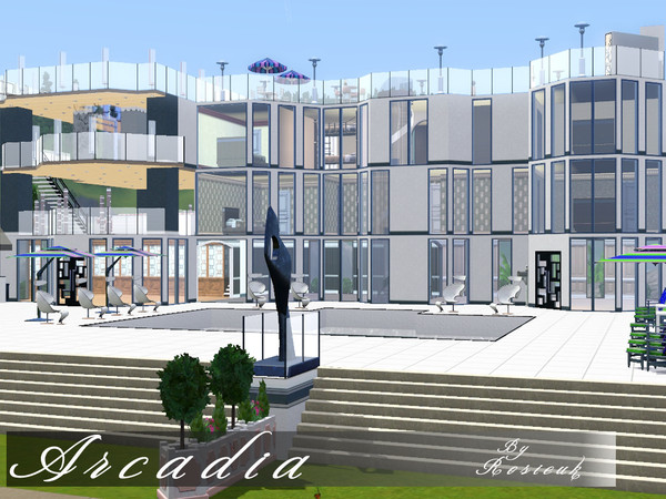 Sims 3 — Arcadia by Rosieuk — Built in Sunset Vally. Beautiful home, this home has everything your sim's would need there