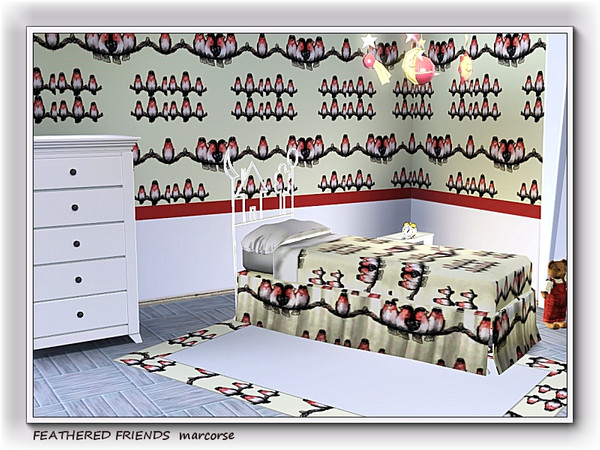 Sims 3 — Feathered Friends pattern by marcorse — Trios and quartets of a cheeky little bird, known here in Tasmania as