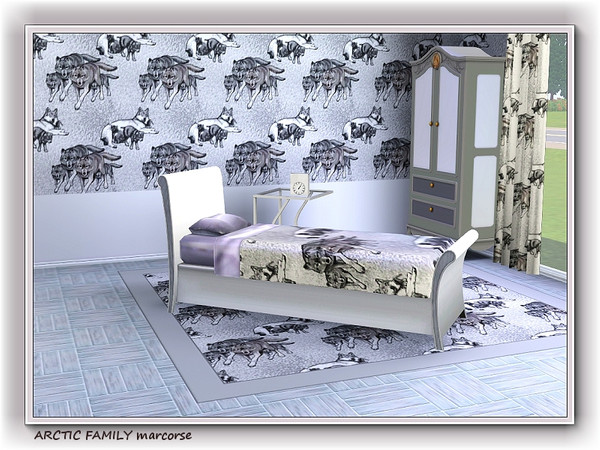Sims 3 — Arctic Family pattern by marcorse — Arctic Family features the arctic wolf in pack and family mode.