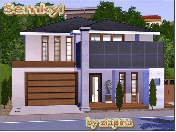 Sims 3 — The Semkyi  by ziapina — That modern two-storey family home with large living areas has 3 bedrooms (unf) and a