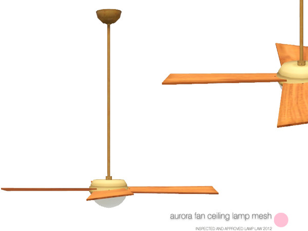 Sims 3 — Aurora Fan Ceiling Lamp Mesh by DOT — Aurora Fan Ceiling Lamp Mesh by DOT of The Sims Resource