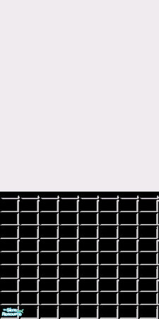 Sims 2 — Black Bathroom Set - Colouredhalftile Black by gil_shalos — A white wall with Black Tiles at the base