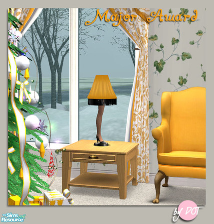 Sims 2 — Major Award Leg Lamp Table Top by DOT — Major Award Leg Lamp Table Top. A Christmas Story Leg Lamp. A Major