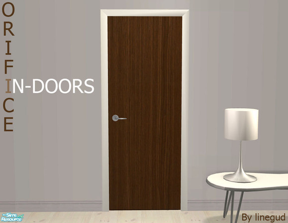 Sims 2 — Orifice In-Doors - Medium Wood by linegud — I had a request to make a non windoved and in door version of my