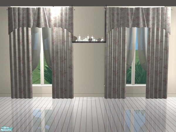 Sims 2 — PB Bedroom - Drapes  - Heirloom by ShinoKCR — 