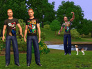 Sims 3 — Mario T-Shirts 2 by opel5 — This are two different Mario Shirts for adult and young adult male Sims. The Shirs