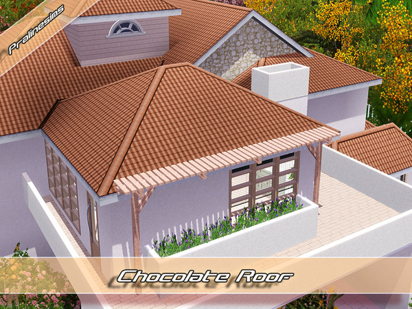 Sims 3 — Chocolate Roof by Pralinesims — By Pralinesims