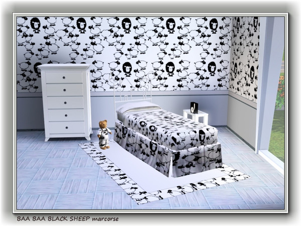 Sims 3 — Baa Baa Black Sheep pattern by marcorse — I've 'borrowed' a nursery rhyme title for this fun pattern.