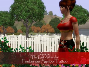Sims 3 — Avatar: The Last Airbender - Firebender Tattoo by AlleyLee by alleylee2 — FIREBENDING: desire, speed, and power