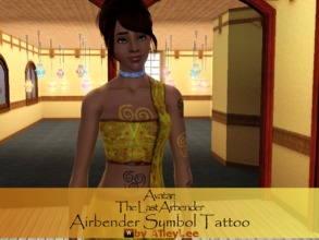Sims 3 — Avatar: The Last Airbender -  Airbender Tattoo by AlleyLee by alleylee2 — AIRBENDING: flexibility, evasion,