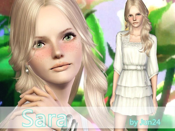 Sims 3 — Sara by Jun242 — INCLUDED Contact Lenses:http://www.thesimsresource.com/downloads/1098414
