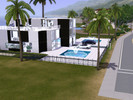 Sims 3 — Sweet Modern by mariith2 — 1st floor: the kitchen and the living room. 2nd floor: bathroom, 2 bedrooms. 3rd