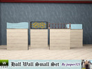 Sims 3 — Half Walls small Set by jasper321 — A set of half walls made smaller for where you need a wall that's small
