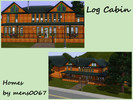 Sims 3 — Log Cabin by mens00672 — This beautiful two bedroom, two bathroom sits on a large lot with tall trees and a