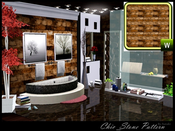 Sims 3 — Chic_Stone06 by autaki — Chic_Stone06 Rock and Stone Pattern. Hope you like it. By Autaki