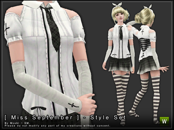 Sims 3 — [ Miss September ] - Style Set by Screaming_Mustard — As some may remember I took a poll not long ago to see