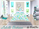 Sims 3 — Lebello Bedroom by IrishStar — Lebello Bedroom consists of: Bed, Bedspread, Books, Chair, Curtain,High Table,