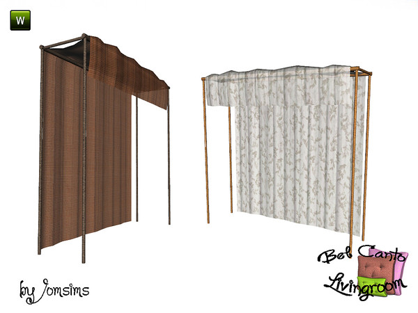 Sims 3 — decoration curtain for sofa bel canto by jomsims — decoration curtain for sofa bel canto