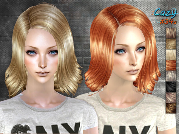 Sims 2 — Brand Hairstyle - Female Set by Cazy — Female set for brand hairstyle. Child through elder.