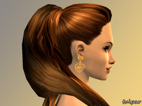 Sims 2 — Gemstone Earrings Set - Yellow Topaz by Tulpar2 — Topaz earrings for your sims. (teen, young adult, adult,