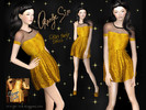 Sims 3 — Shiny Party Dress by Orange-sim2 — Beautiful bright dress for party :)