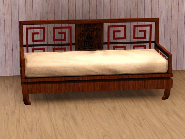 Sims 3 — Asian Inspired Living Sofa by TheNumbersWoman — Zen and relaxation are key to eternal happiness. Relax with this