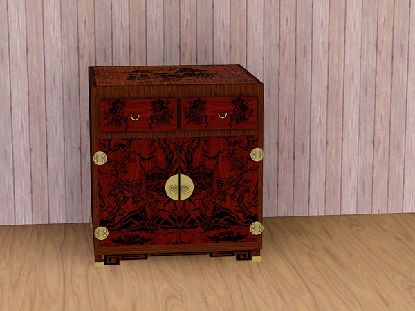 Sims 3 — Asian Inspired Living End Table by TheNumbersWoman — Zen and relaxation are key to eternal happiness. Relax with