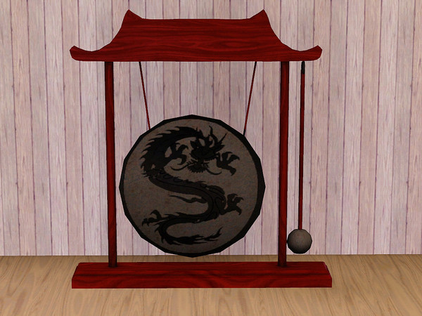 Sims 3 — Asian Inspired Living Gong Stereo by TheNumbersWoman — Zen and relaxation are key to eternal happiness. Relax