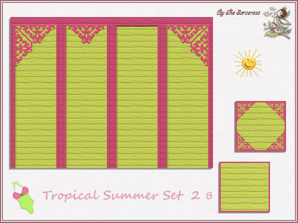 Sims 2 — Tropical Summer set 2B by thesorceress — This is the second set in The Tropical sets series. In the first set i