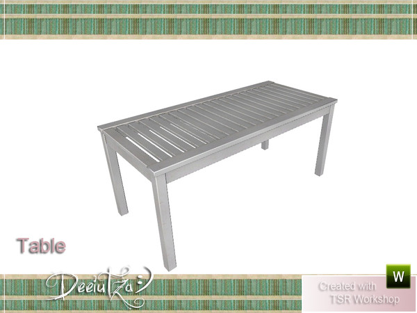 Sims 3 — Cottage Outdoor Table by deeiutza — By deeiutza @TSR