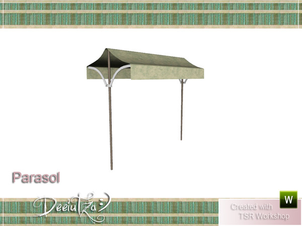 Sims 3 — Cottage Outdoor Parasol by deeiutza — By deeiutza @TSR