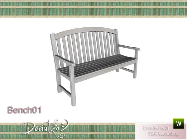 Sims 3 — Cottage Outdoor Bench01 by deeiutza — By deeiutza @TSR