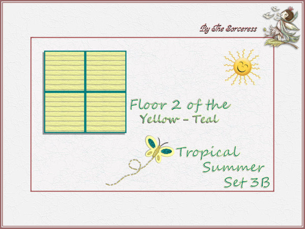 Sims 2 — JJs Floor 2 Y_T Tropical Summer set 3B by thesorceress — This is the second part of the third set in The