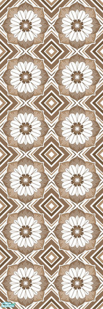 Sims 2 — Studio K Extravagance - Fawn by StudioKhagerks — A very loud, make-you-dizzy, but still very cool wallcovering.