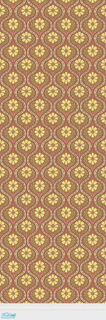 Sims 2 — Retro Wall 04 with White Trim by kittyispretty69 — Part of a set of four walls (wallpaper and matching paint